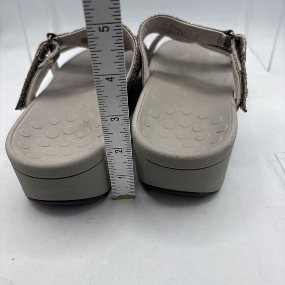 Vionic Pacific Ellie Metallic Snake Pewter Silver Comfort Sandals Women's Size 8 - Picture 9 of 10